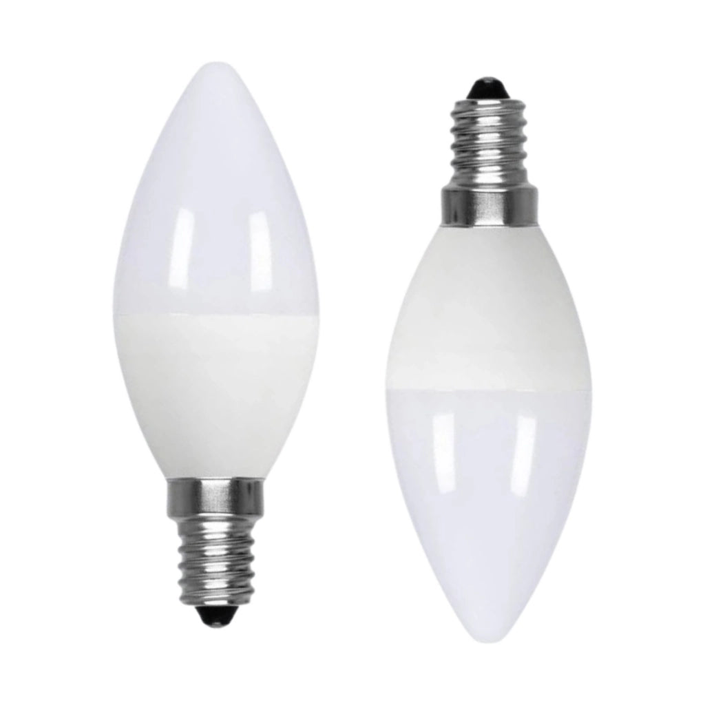 2 Pezzi Lampadina LED, Lampadina E14 C37 9W 860LM D37X106mm, Disponibili 3000K 4200K 6500K (Bianco Freddo 6500K)