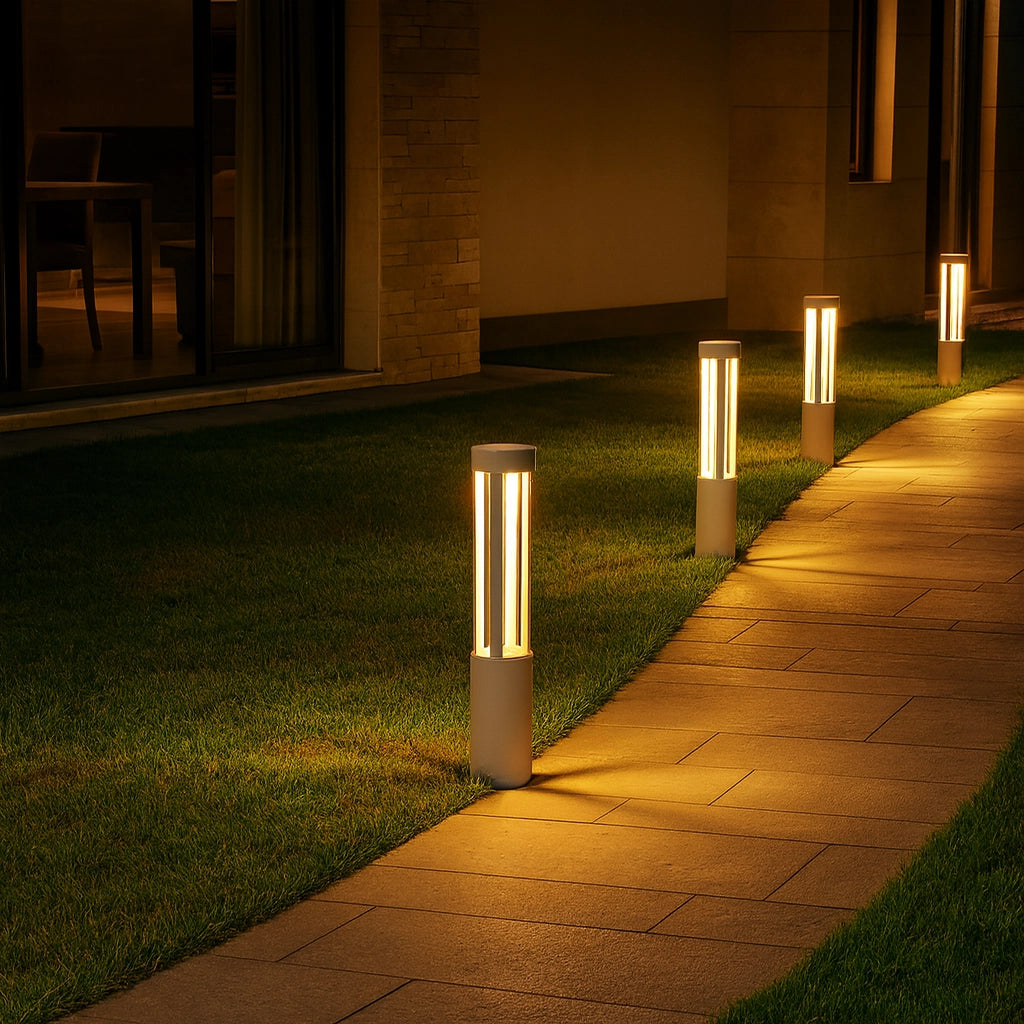 LAMPIONE PALO GIARDINO A LED ILLUMINAZIONE E DECORAZIONE VIALETTI PRATO ESTERNO 15W IP65 1600 LUMEN LUCE FREDDA 60CM