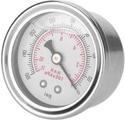 Gauge di Pressione del Carburante 0-160 PSI - Regolatore di Pressione del Carburante Automatico - Liquido - Misurazione della Pressione del Carburante