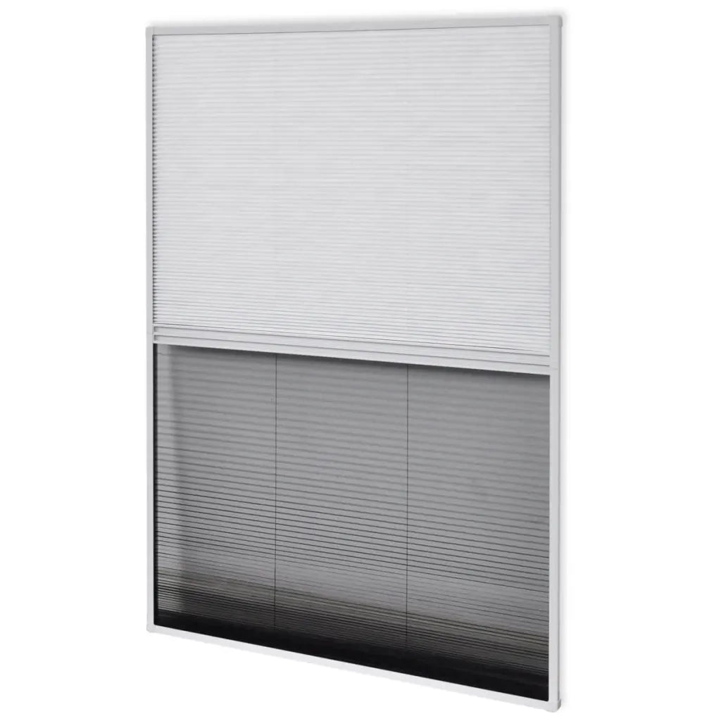 Finestra per Insetti Finestra Plisse 160 x 80 cm in Alluminio con Ombra 141131