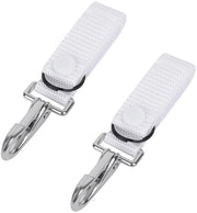 Riemclips con attacco a pistola - 2 pezzi di supporto per cinture - Cinturino in nylon singolo - Fermo/anello di fissaggio - Adatto a cinture fino a 6 cm - Viti di fissaggio in acciaio inossidabile - Clip tattiche