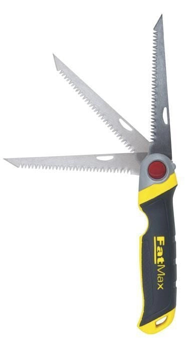 Stanley FMHT0-20559 FatMax Seghetto a Serramanico Pieghevole Lama 130 mm 8 Denti Pollice 3 Posizioni Legno Cartongesso