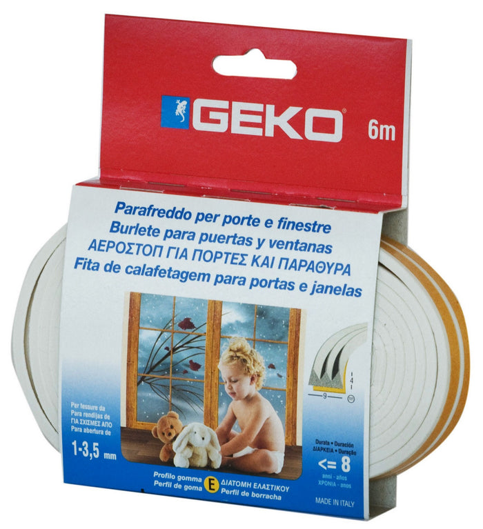 parafreddo in gomma 6 m bianco cod:ferx.16321