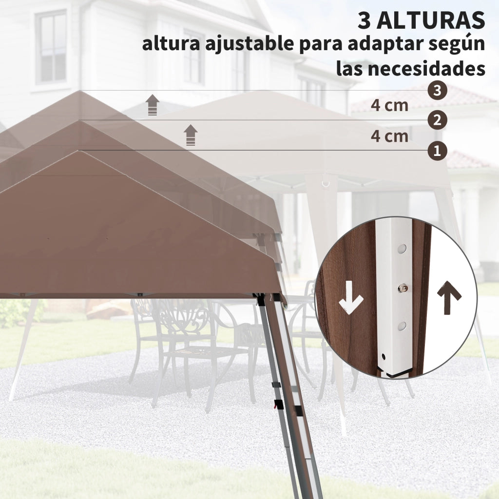 Tenda da giardino pieghevole ¨C Minimal ¨C grigio 240x240 cm