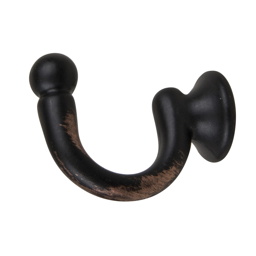 SET 2 GANCI POGGIA TENDA IN ALLUMINIO NERO/RAME