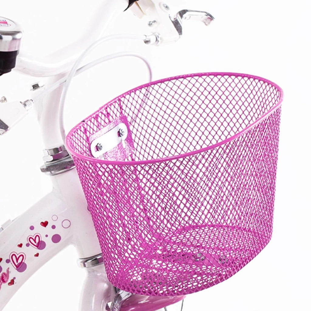 SCH PINK LOVE 12", bicicletta per bambini, adatta a bambini tra i 3 e i 5 anni, per altezza tra 85 e 105 cm, cestino, ca