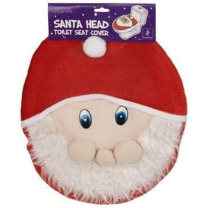Babbo natale sedile wc copre la testa