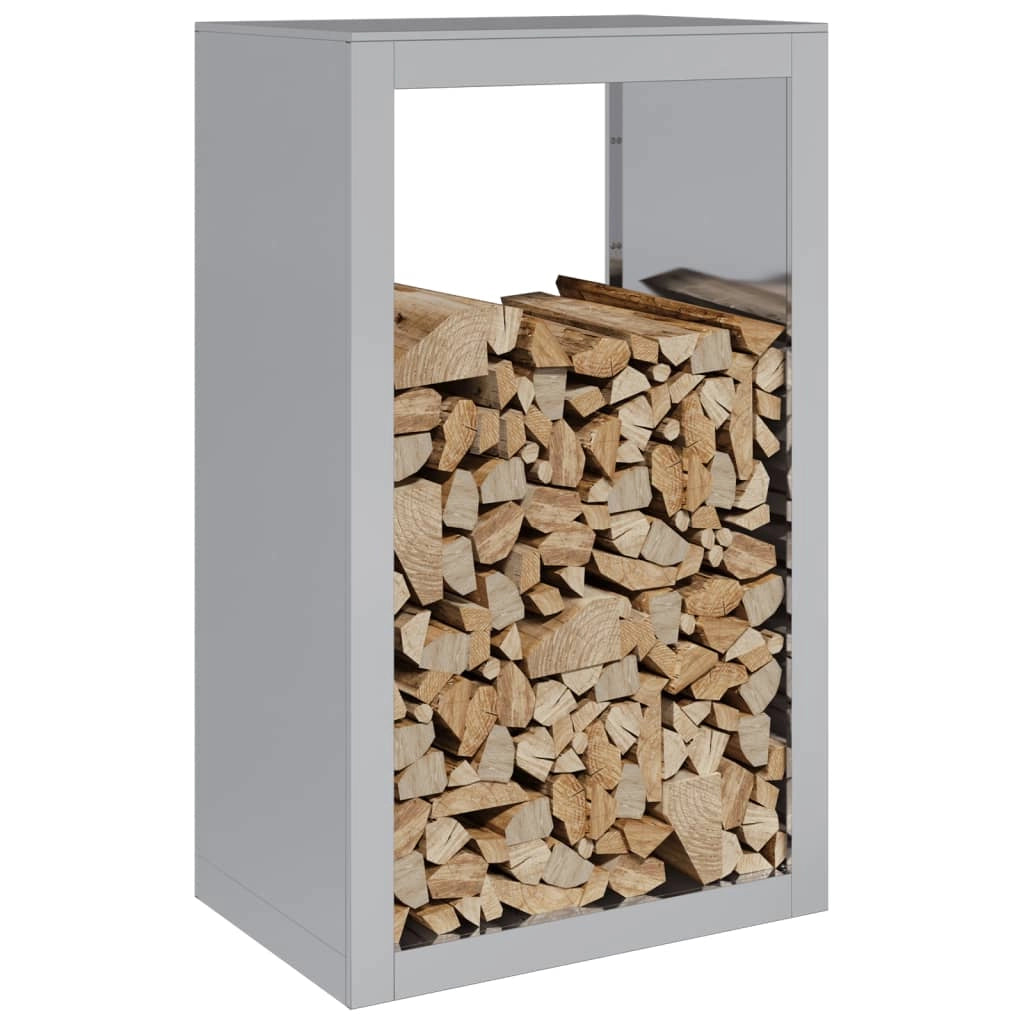 Portalegna 60 x 40 x 100 cm acciaio zincato grigio 02_0043723