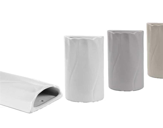 SET 3 EVAPORATORI DA TERMOSIFONE STILE MODERNO IN CERAMICA DA 17 CM IN COLORE ASSORTITO