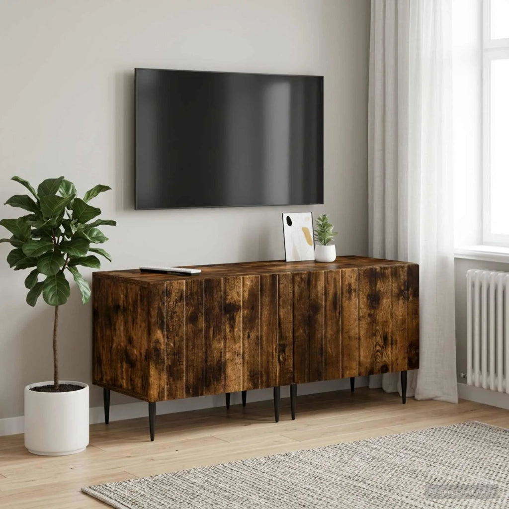 Mobile TV Rovere Fumo Legno ingegnerizzato 896460