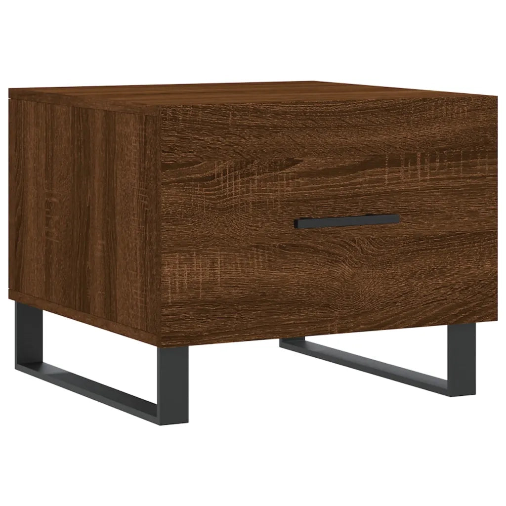 Tavolino da Salotto Rovere Marrone 50x50x40cm Legno Multistrato 829458