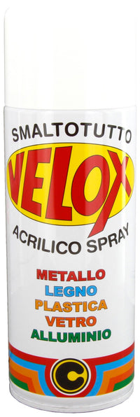 velox spray acrilico bianco lucido ral 9010 cod:ferx.16341