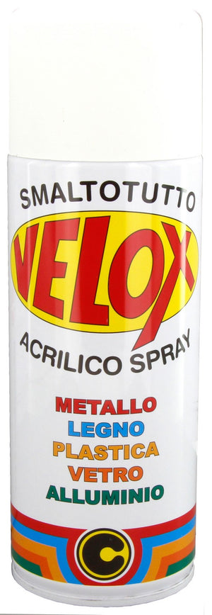 velox spray acrilico bianco opaco ral 9010 cod:ferx.16343