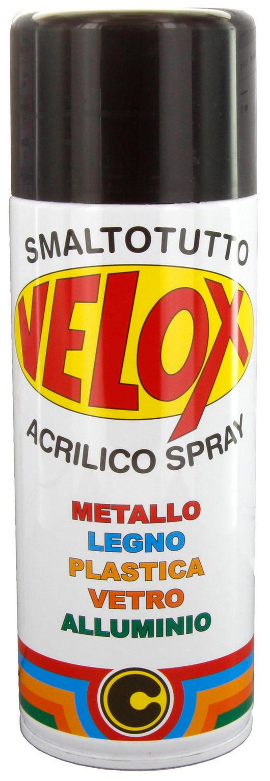 velox spray acrilico nero lucido ral 9005 cod:ferx.16344