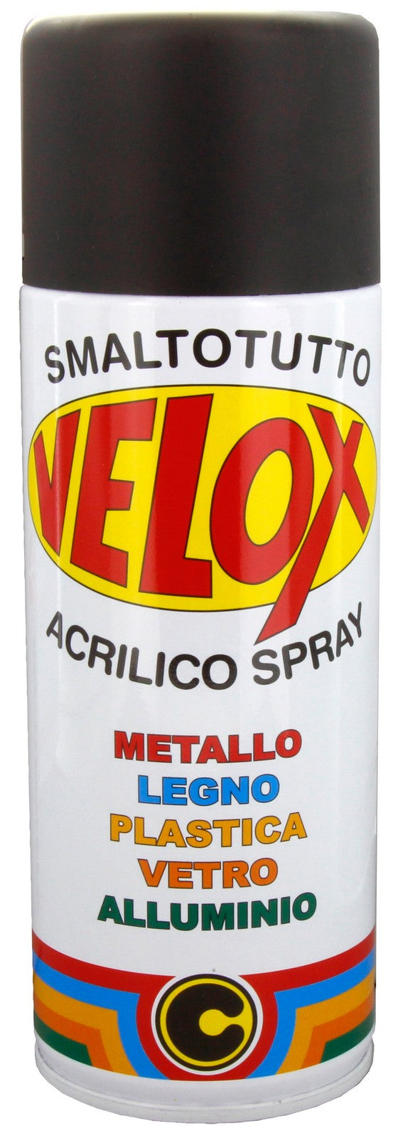 velox spray acrilico nero opaco ral 9005 cod:ferx.16346