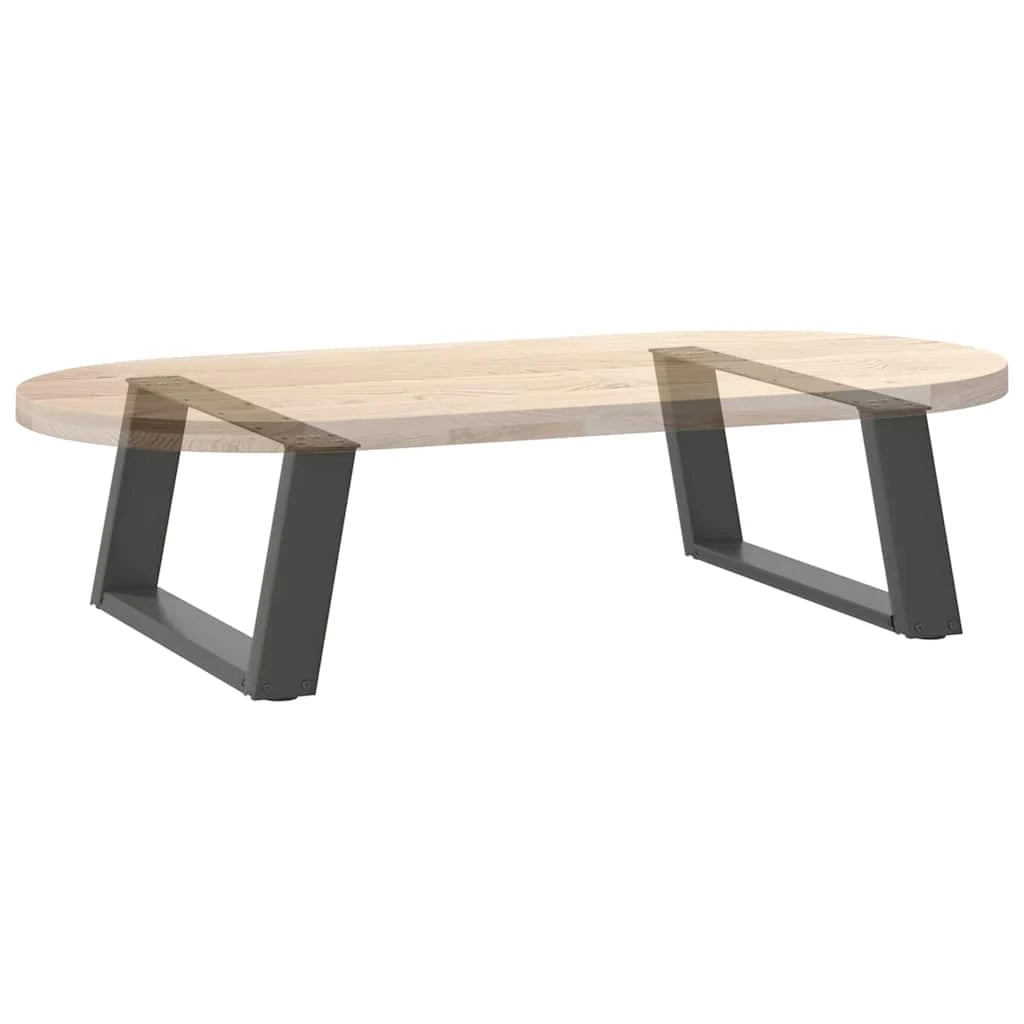 Set di 2 gambe per tavolino da caffè a forma di U antracite 60 x 31 cm stabilità regolabile design moderno 02_0057035