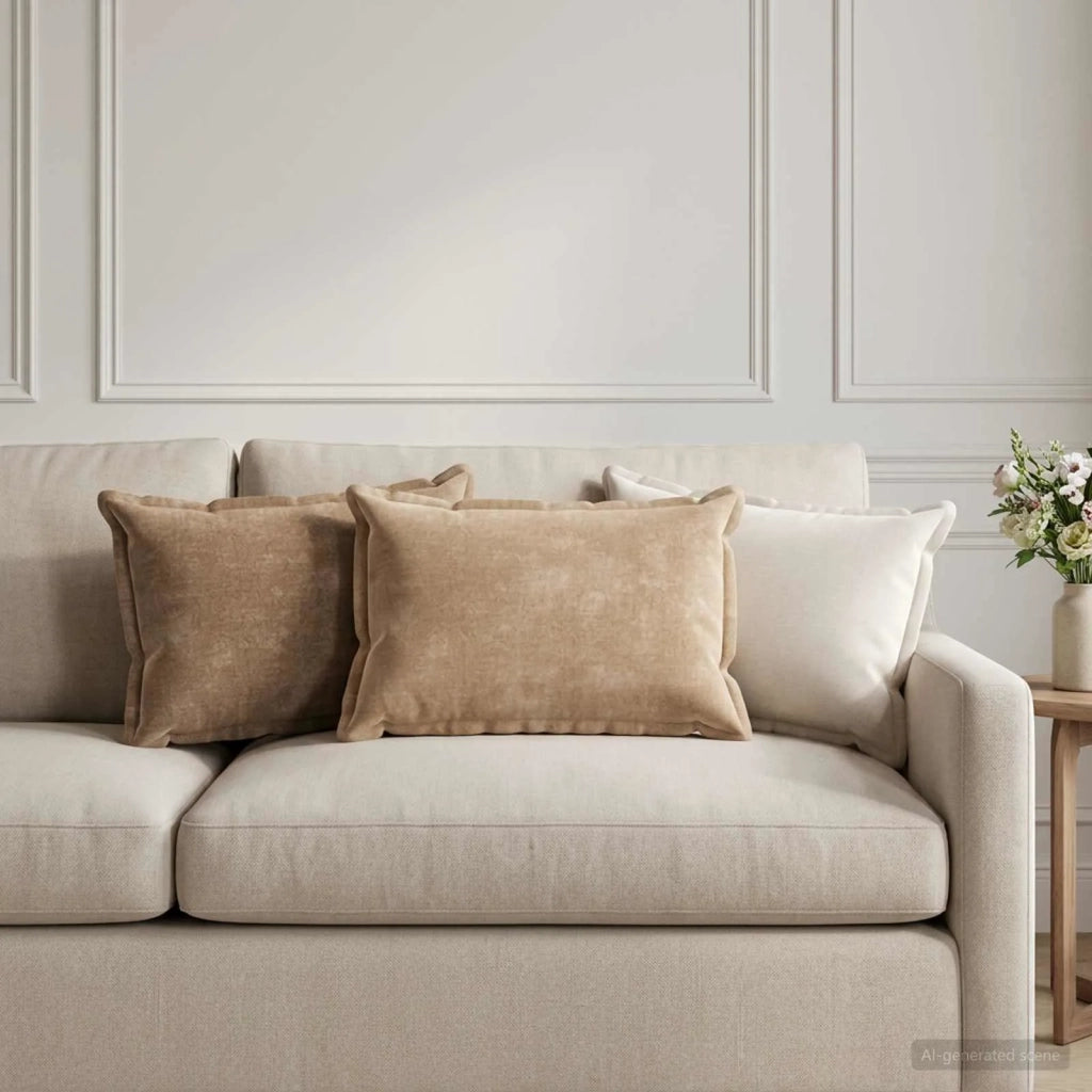 Federa 2 pz HOUTEN Marrone 30 x 50 cm Tessuto Chenille 916179