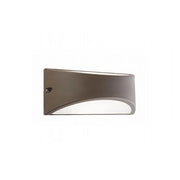Applique Da Esterno Moderna Lhasa Alluminio E Termoplastica Caffè Led 10W 4000K