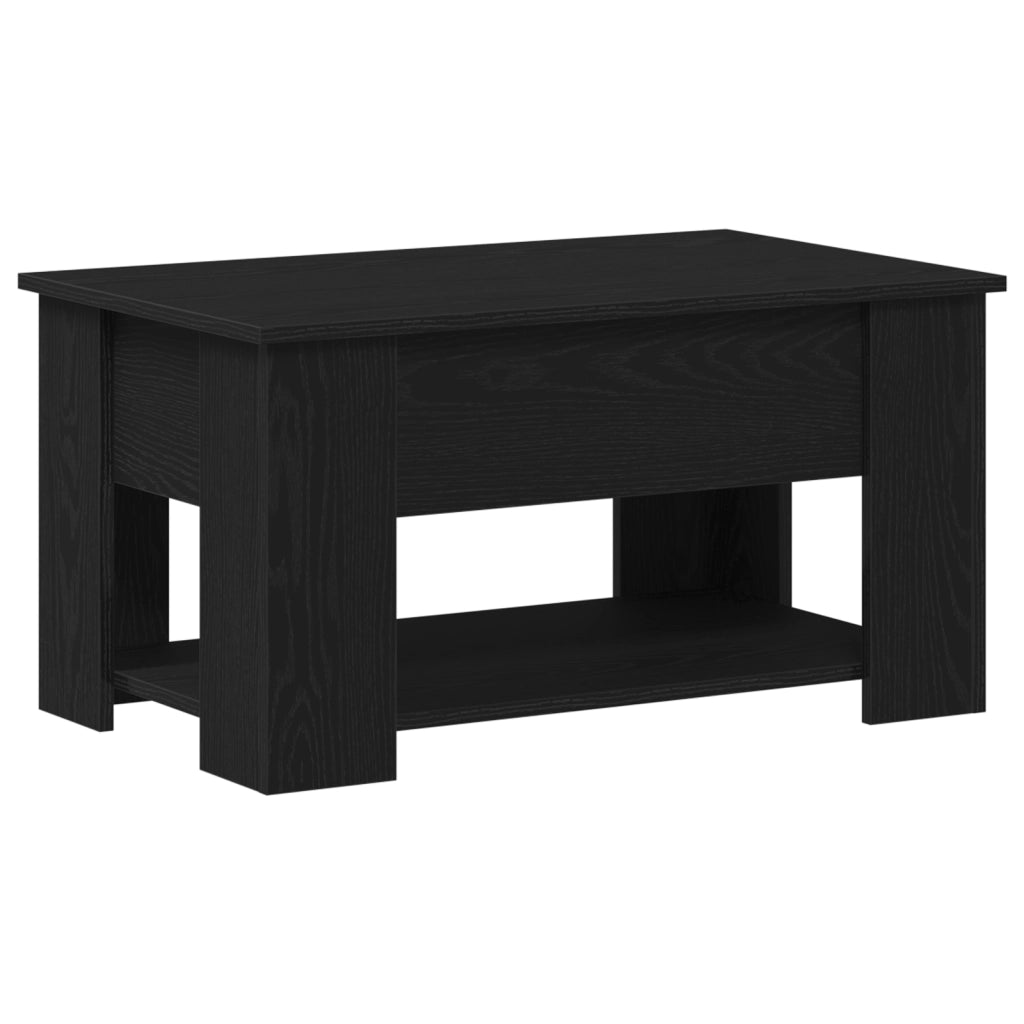 Tavolino da caffÃ¨ in rovere nero 79x49x41 cm realizzato in legno ingegnerizzato