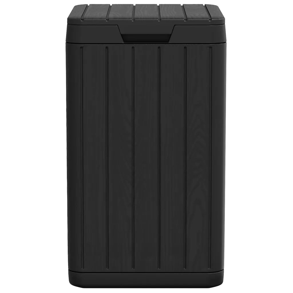 Cestino per Rifiuti da Esterno Antracite 38x38x65 cm in PP 364224