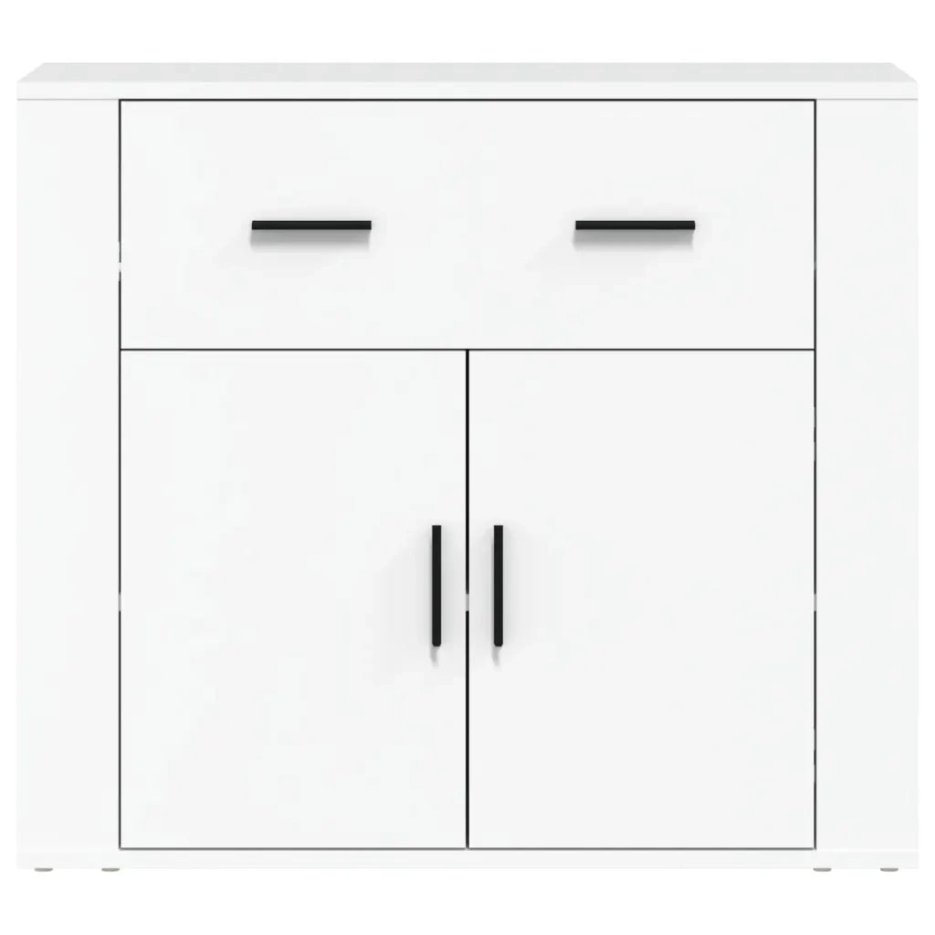 Credenza | Madia | Buffet da pranzo | Armadio da pranzo Bianca 80x33x70 cm in Legno Multistrato