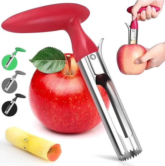 Pittatrice di mele in acciaio inossidabile - Strumento per rimuovere il core - Design innovativo ergonomico - Per uso domestico e cucina - Facile estensione