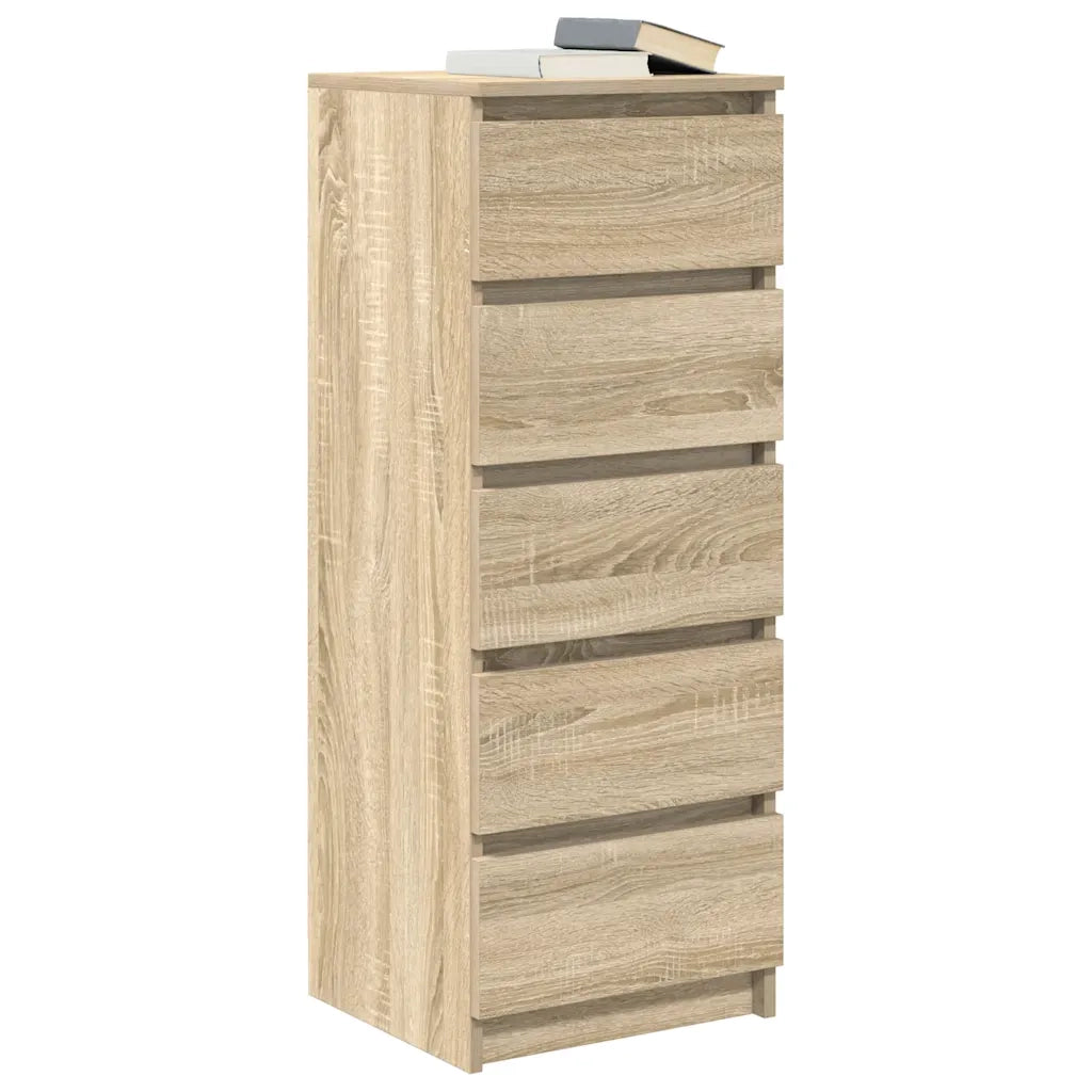 Credenza con Cassetti Rovere Sonoma 37,5x35x99 cm in Truciolato 861762