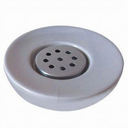 Trade Shop - Porta Sapone Saponetta In Ceramica Con Piastra Accessorio Arredo Per Bagno 59874 -