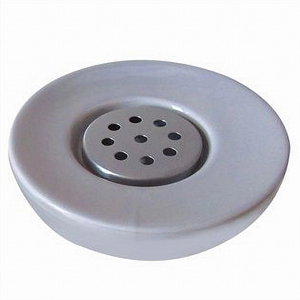 Trade Shop - Porta Sapone Saponetta In Ceramica Con Piastra Accessorio Arredo Per Bagno 59874 -