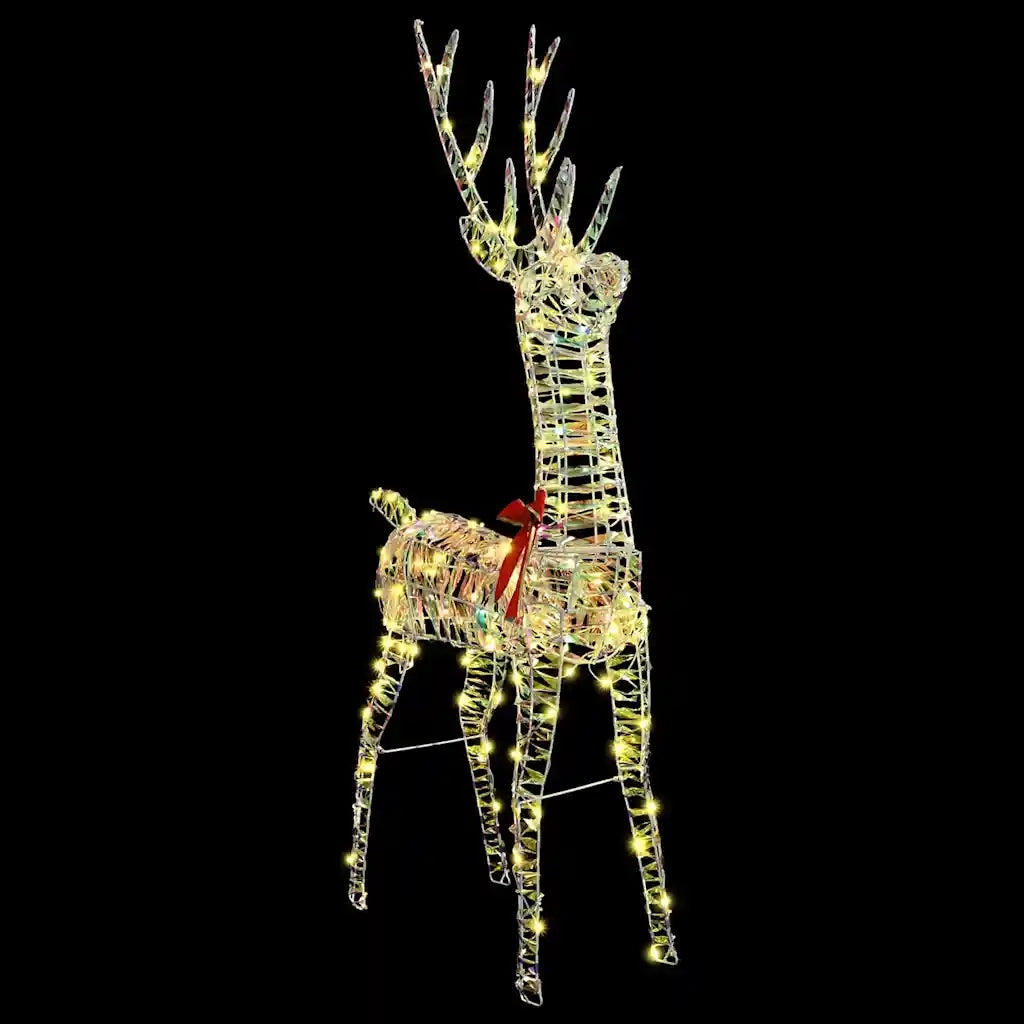 Renna 3D con 140 LED Bianco caldo 128 cm PET 42019055