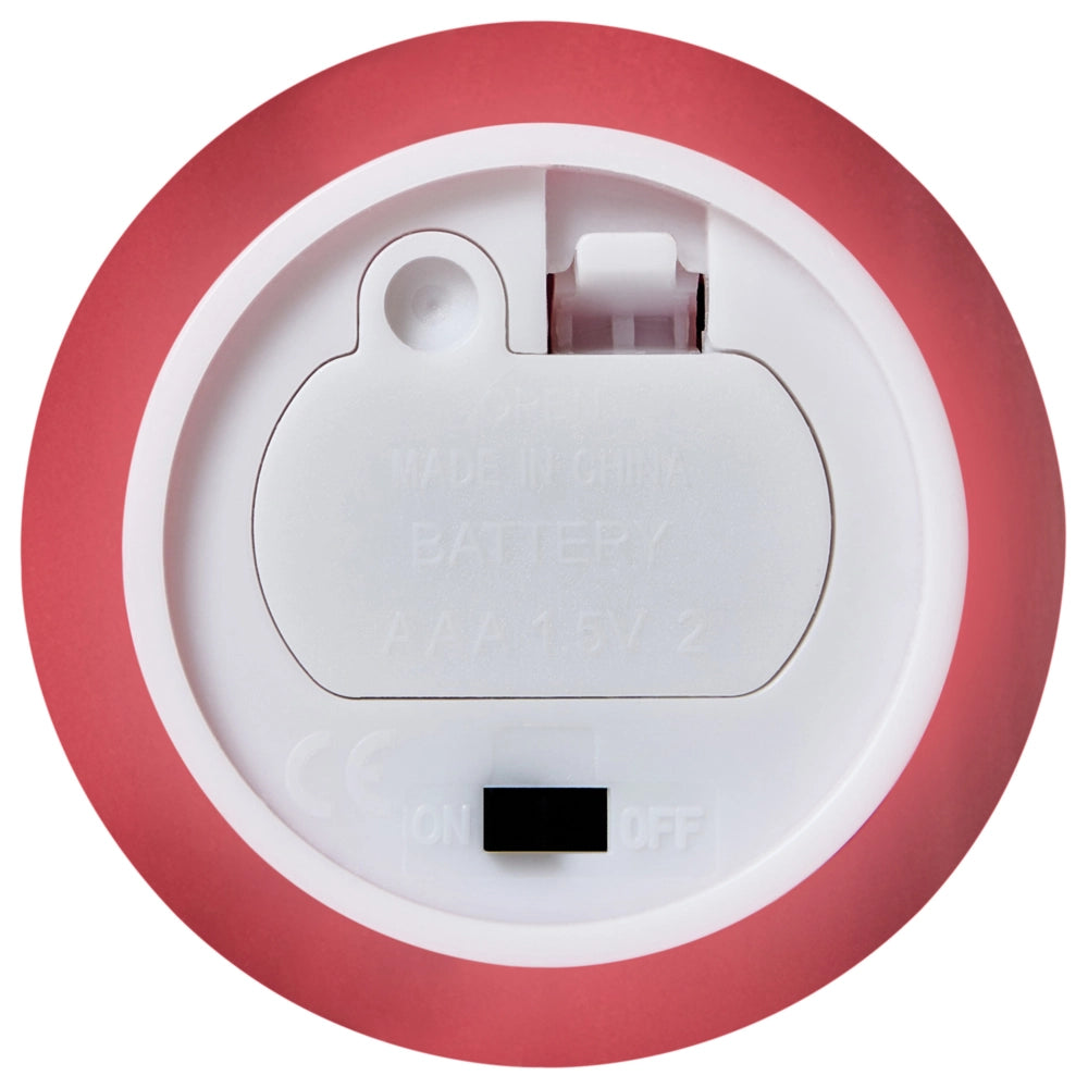 Set di 6 decorazioni natalizie LED per interni Accessorio candela in paraffina rosso decorazione per la casa