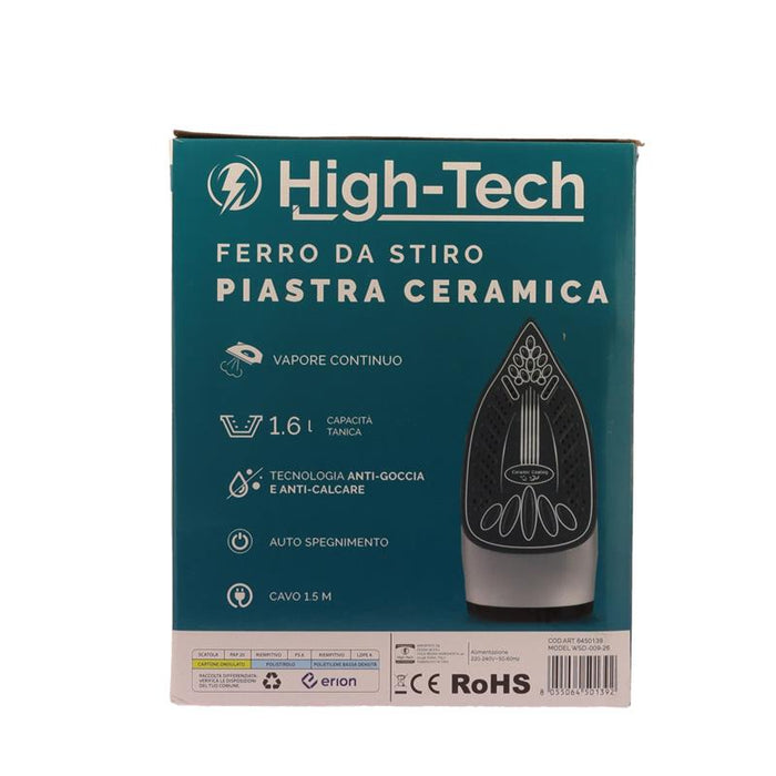 HIGH-TECH FERRO DA STIRO A CALDAIA  2400-2800W CON CALDAIA 1,6LT