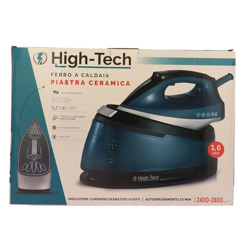 HIGH-TECH FERRO DA STIRO A CALDAIA  2400-2800W CON CALDAIA 1,6LT