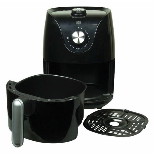 TERMOZETA FRITTOSNELLA  FRIGGITRICE AD ARIA 2,5LT VASCA AMOVIBILE ANTIADERENTE - SERBATOIO - SERBATOIO 900W- DA 80° A 200° NERA