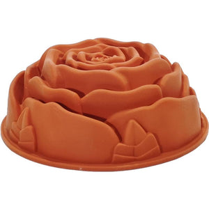 STAMPO IN SILICONE A FORMA DI ROSA DIAMETRO 23 CM ALTEZZA 9 CM PER DOLCI PER PASTICCERIA