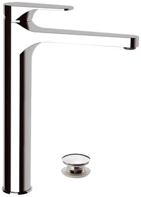 Class line miscelatore lavabo per bagno moderno con o senza piletta click clack