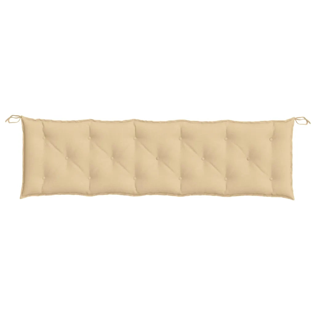 Cuscino Panca da Giardino Beige MÃ©lange 180x50x7 cm in Tessuto