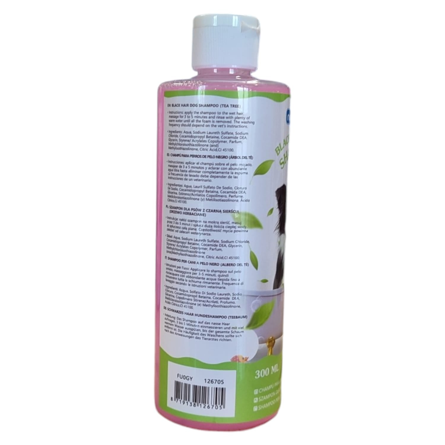 SHAMPOO PER CANI A PELO SCUROTEA TREE 300 ML