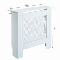 COPRITERMOSIFONE IN LEGNO A GRIGLIA BIANCO, 78X82X19CM