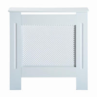 COPRITERMOSIFONE IN LEGNO A GRIGLIA BIANCO, 78X82X19CM