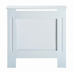 COPRITERMOSIFONE IN LEGNO A GRIGLIA BIANCO, 78X82X19CM