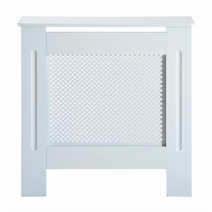 COPRITERMOSIFONE IN LEGNO A GRIGLIA BIANCO, 78X82X19CM