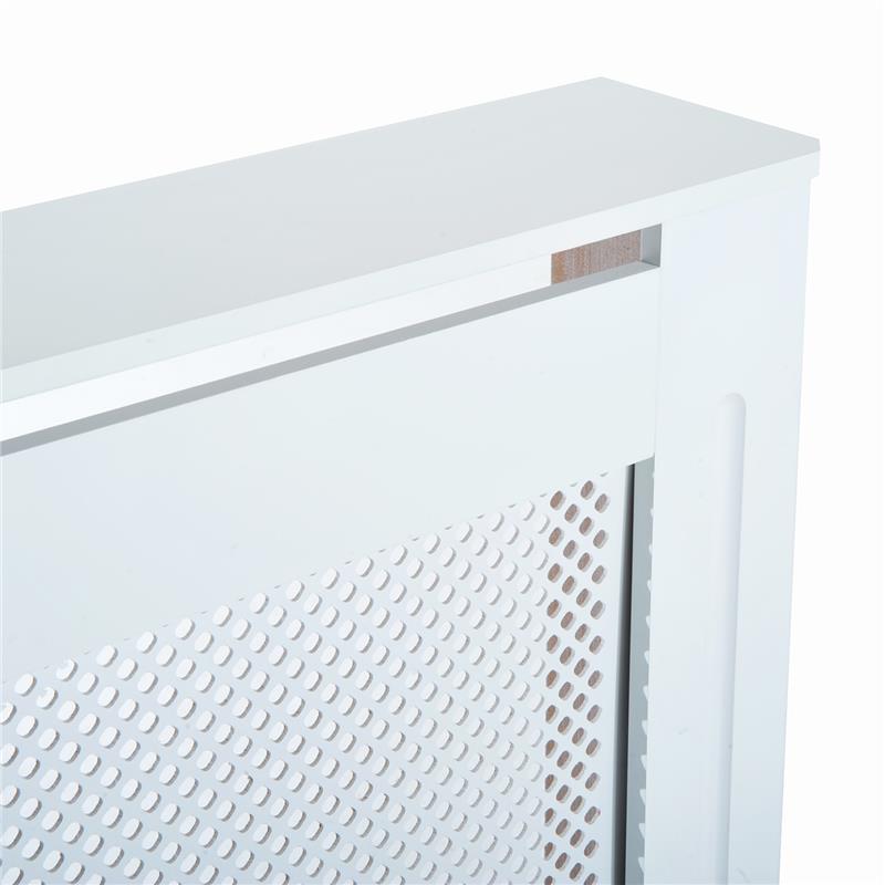 COPRITERMOSIFONE IN LEGNO A GRIGLIA BIANCO, 78X82X19CM