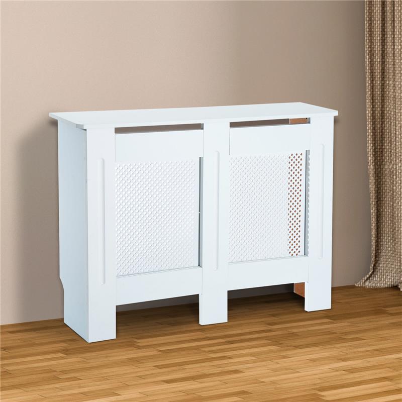 COPRITERMOSIFONE IN LEGNO A GRIGLIA 111.5 X 82 X 19 CM BIANCO