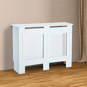 COPRITERMOSIFONE IN LEGNO A GRIGLIA 111.5 X 82 X 19 CM BIANCO