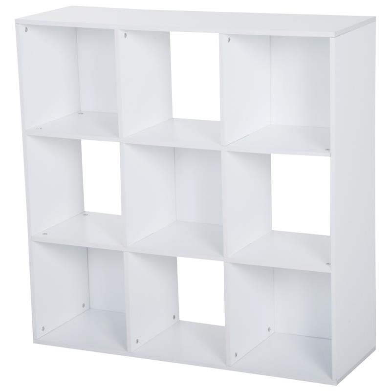 LIBRERIA 9 SCOMPARTI A CUBO 91.5X29.5X91.5CM BIANCA