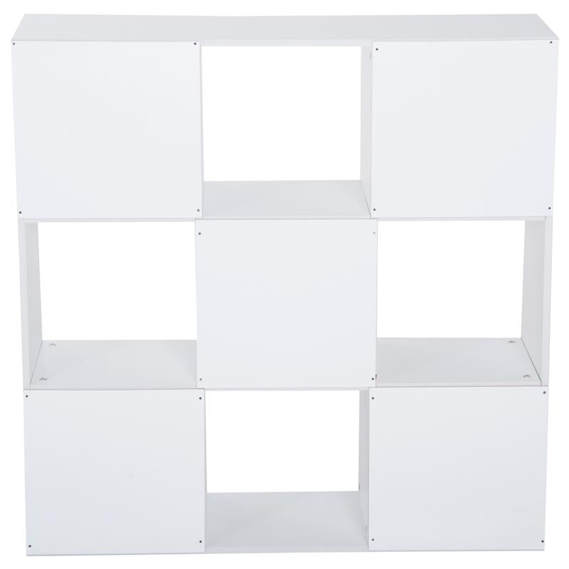 LIBRERIA 9 SCOMPARTI A CUBO 91.5X29.5X91.5CM BIANCA