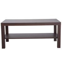 TAVOLINO BASSO IN LEGNO DA SOGGIORNO, NOCE, 90X45X40.5CM