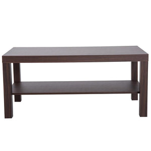 TAVOLINO BASSO IN LEGNO DA SOGGIORNO, NOCE, 90X45X40.5CM