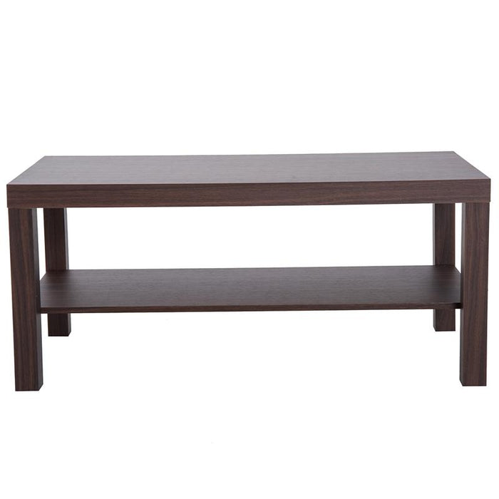 TAVOLINO BASSO IN LEGNO DA SOGGIORNO, NOCE, 90X45X40.5CM